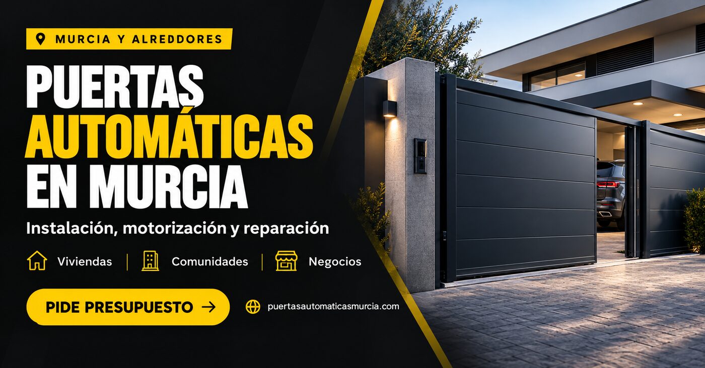 Puertas Automáticas Murcia - Instalación, motorización y reparación en Murcia y alrededores